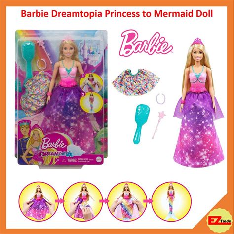 Mattel Barbie Dreamtopia In Princess To Mermaid Fashion