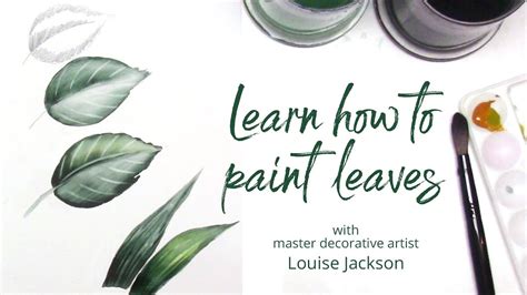 How To Paint Leaves In Watercolors Or Acrylics YouTube