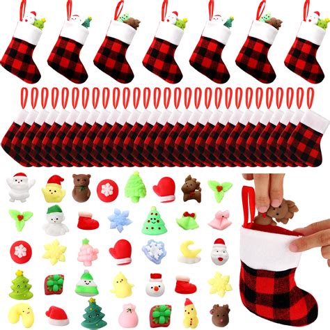 Glimin 72 Pcs Christmas Bulk Toys Set With 36 Pcs 5 Inch Mini Christmas