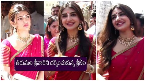 Actress Sreeleela Hilarious Fun With Her Fan At Tirumala Sreeleela