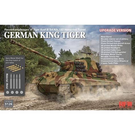 Rye Field Model RM5126 1 35 Sd Kfz 182 Tiger Ausf B King Tiger