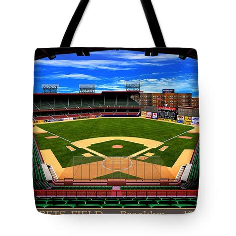 Ebbets Field 1955 - Tote Bag – classicballpark.com