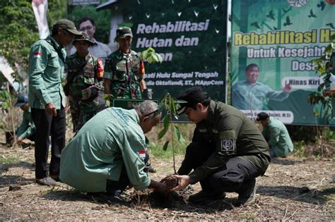 Bupati HST Pimpin Penanaman Pohon Program Gerakan Rehabilitasi Hutan