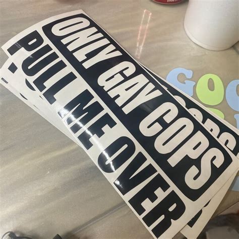 Only Gay Cops Bumper Sticker Etsy