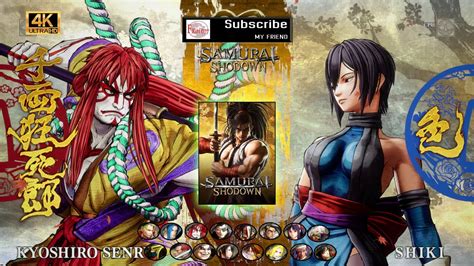 Today Kyoshiro Senryo Vs Shiki In Amazing Combat Samurai Shodown