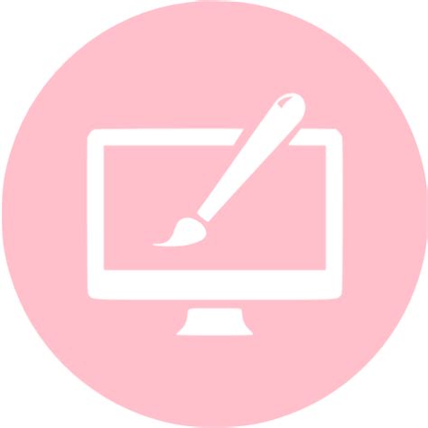 Pink website design 2 icon - Free pink seo icons