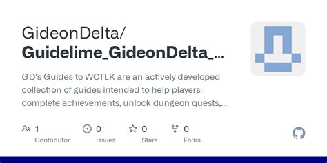 Github Gideondelta Guidelime Gideondelta Wotlk Gd S Guides To Wotlk