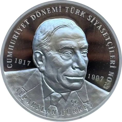 20 Lira Alparslan Türkeş Turkey Numista