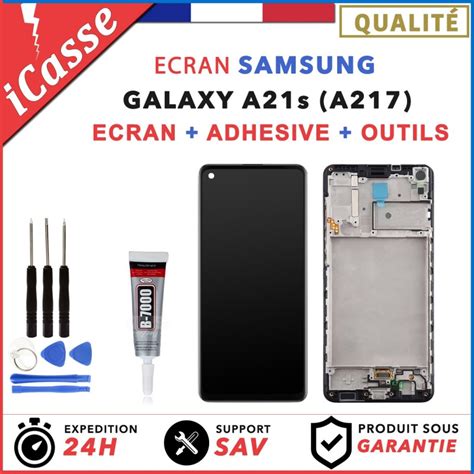 ECRAN COMPLET Avec CHASSIS Pour Samsung Galaxy A21S A217 SM A217F