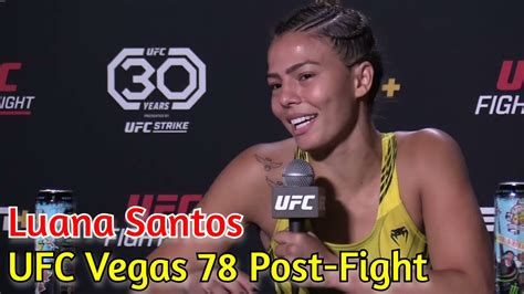 UFC Vegas 78 Tik Tok Queen Luana Santos Explains Her Nickname And