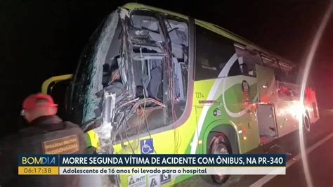 Acidente Entre Caminh O E Nibus Deixa Uma Pessoa Morta E Quatro