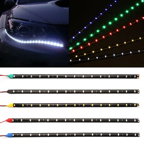 Tira De Luces LED Flexible Para Coche De 30cm De Alta Potencia 12V 11 8