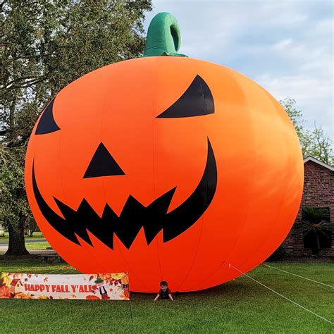 20ft Giant Premium Halloween Inflatable Pumpkin Decorations With Blower