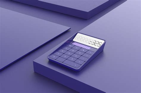 This Minimalist Calculator Concept Makes Number Crunching Feel Less