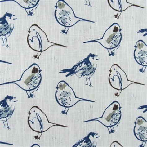 Bird Toile Scarlet Cotton Fabric 1502 Fabrics