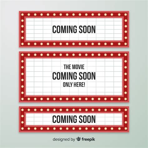 Flat design vintage theater signs collection | Free Vector