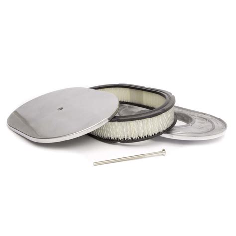 Racing Power Oval Air Cleaner Assembly 12 Oval 2 Element 5 18 Carb