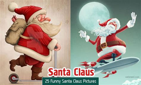 25 Funny Santa Claus Pictures and Digital Artworks for you