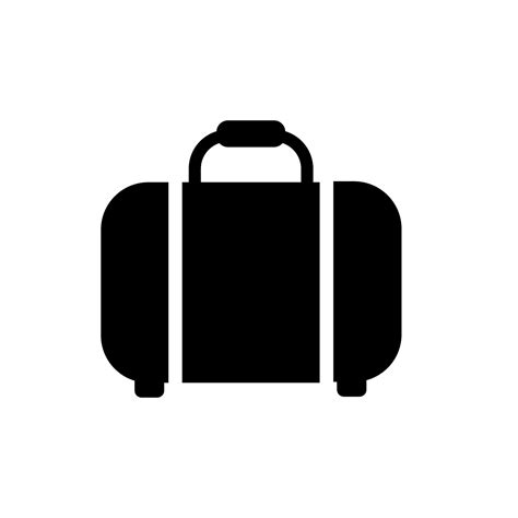 maleta maletín vector de icono de bolsa de viaje icono sencillo