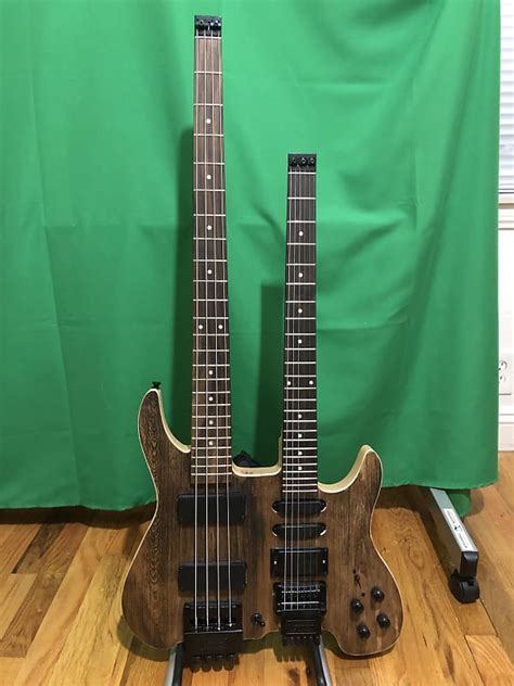 Strandberg Style Double Neck Guitar W Carrying Bag Reverb