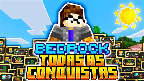 Passei Dias Conseguindo Todas As Conquistas Do Minecraft Bedrock