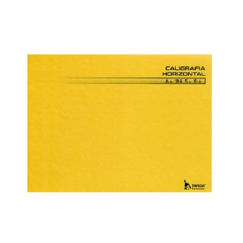 Caderno De Caligrafia Brochura Capa Dura Horizontal 48Fls Amarelo