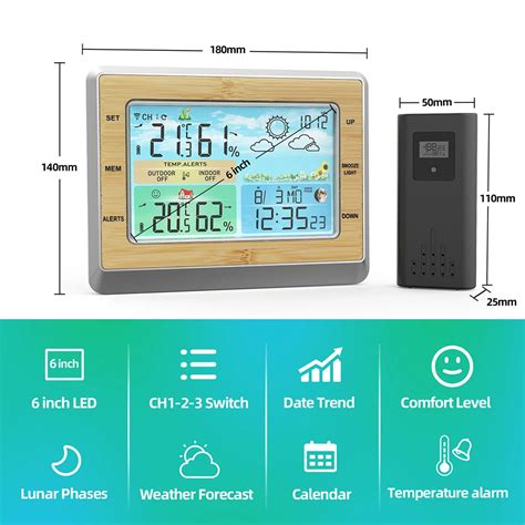 Mesure Thermique Station M T O Sans Fil Pour L Int Rieur Et L Ext Rieur