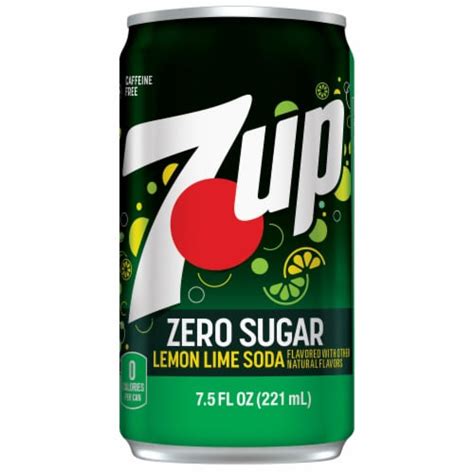 7UP Lemon Lime Zero Sugar Soda Mini Cans 6 Pk 7 5 Fl Oz Fred Meyer