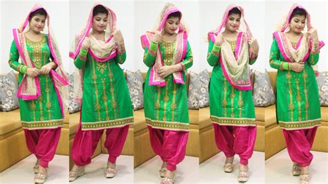 How To Wear Dupatta In Punjabi Style