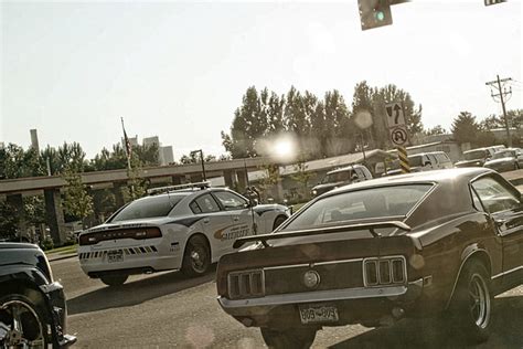 Colorado State Patrol Dodge Charger Patrol Car And 1970 Ford Mustang