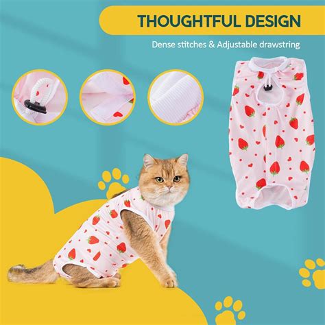 Avont 2 Pack Cat Recovery Suit Kitten Onesie For Cats After Surgery