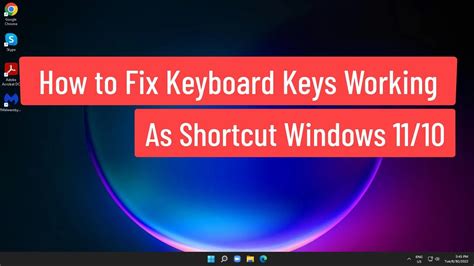 Cómo arreglar las teclas del teclado que funcionan como atajos Windows