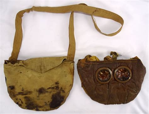 Wwi French Model M2 Gas Mask In Carrying Bag Griffin Militaria