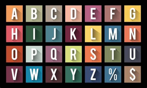 Alphabet Icon Set Flat Icon Design Stock Vector Image By Kubko 44200499