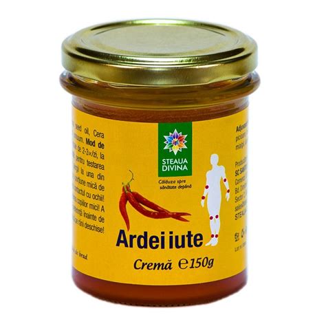 Crema Cu Ardei Iute 150 G Steaua Divina Farmacia Tei Online