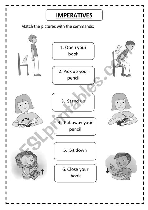 Imperatives Esl Worksheet By Lizethcieza