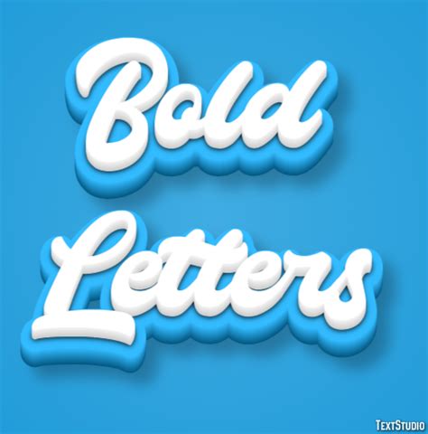 Bold Letters Text Effect And Logo Design Font