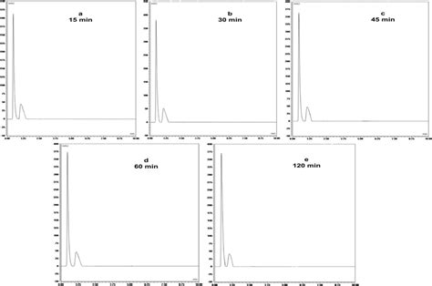 Lc Chromatograms Showing The Degradation Pattern Of 20 µg Ml⁻¹