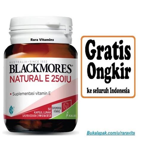 Jual Blackmores Black Mores Vitamin Vit E 250 Iu 250iu 50 Kapsul Di