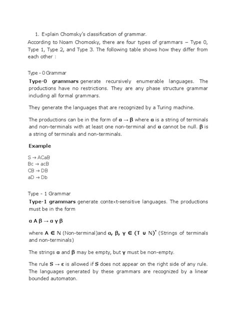 Type 0 Grammar Type 0 Grammars Generate Recursively Enumerable