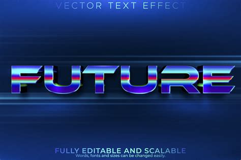 Future Text Effect Editable Cyber And Tech Text Style 1819365