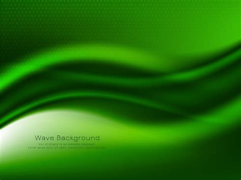 Fondo De Diseño De Onda Verde Moderno Abstracto Vector Gratis