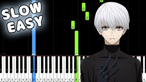 Unravel Tokyo Ghoul Op Slow Easy Piano Tutorial Animelovemen