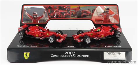 Mattel Hot Wheels L Scale Ferrari Set X F F N F Massa N Kimi Raikkonen