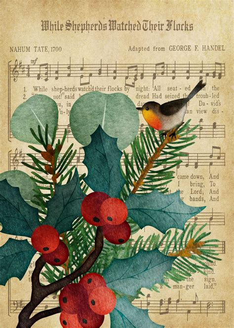 Vintage Christmas Music Card Free Stock Photo Public Domain Pictures