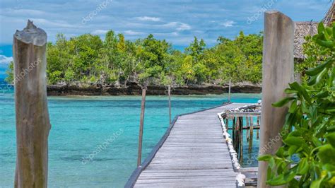 Muelle De Chozas De Bamb Kordiris Homestay Palmera En El Frente