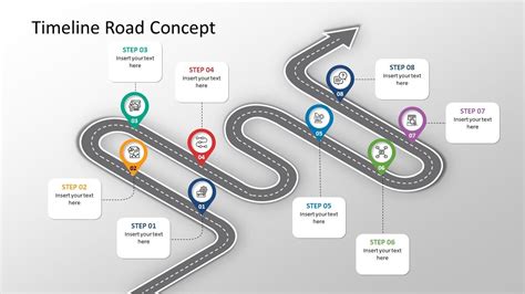 Isometric Zig Zag Timeline Template Slidemodel Timeline Infographic