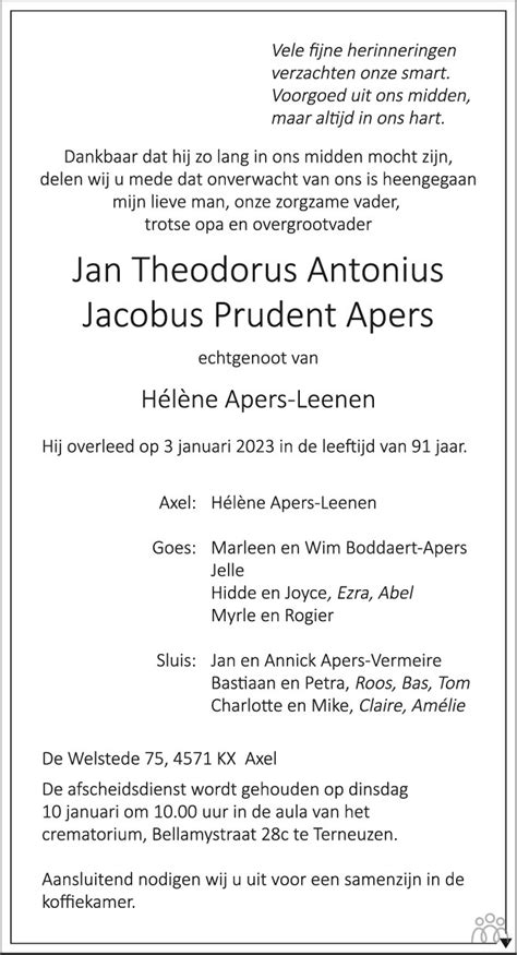 Jan Theodorus Antonius Jacobus Prudent Apers