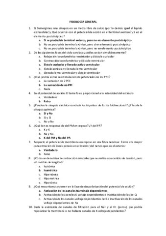 EXAMEN FISIOLOGIA 2020 Pdf