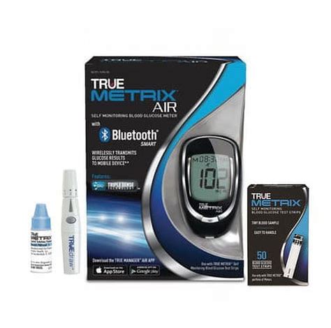 True Metrix Air Diabetes Tester Blood Glucometer Device Starter Kit